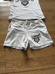 Vintage 90s Champion Stephens College Shorts And Shirt Set USA Made Ivy Prep L
