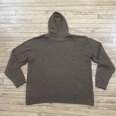 Old Navy Brown Hoodie Sweater Men XL Textured Fall Winter Classic Capsule XL