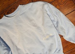 PURPLE BRAND Men’s Sky Blue Heavy Cotton Sweatshirt Size Medium
