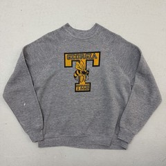 Vintage Georgia Tech Crewneck Sweatshirt Jerzees by Russell 70s 80s Rayon Blend