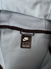 Nike Sportswear Tech Fleece Hoodie Cerulean Blue/White/Grey Mens XL CU4489-424