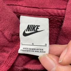 Nike Sweater Mens Size Large Alpharetta Basketball Hoodie Maroon Pullover