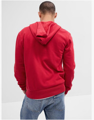 SPRING SALE!! GAP mens Heritage Logo Full-Zip Hoodie, Red Apple XXL