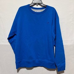 Champion Sweatshirt Mens Crewneck Embroidered Logo Royal Blue XL