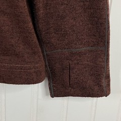 KUHL Men’s Medium Deep Red Knit Fleece RYZER Quarter Zip