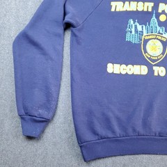 vintage nypd jerzees sweatshirt Size Large Transit Police Second To None USA