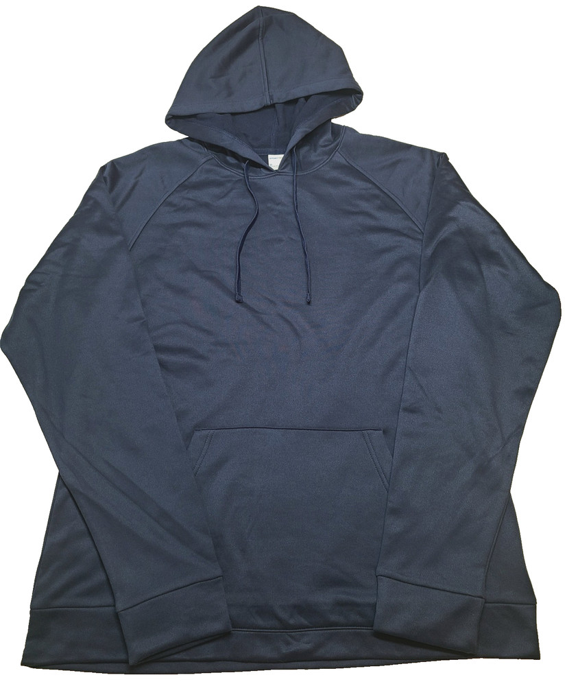 Sport-Tek HOODIE Men’s L Pullover Hooded Sweatshirt with Pockets Navy ST730