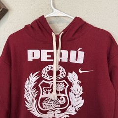 Vintage 80s/90s RARE Peru Logo Sports Designer Hoodie Size Mens Medium