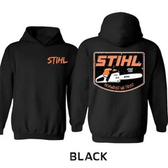 Stihl Skull Insawdust We Trust Hoodie, Classic Chainsaw Operator Graphic