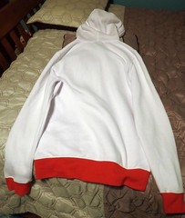 Assassin’s Creed III Zip Up White and Red Hoodie Jacket Men’s Small