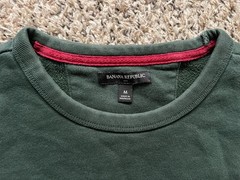 Banana Republic Sweatshirt Men Medium Green Crewneck Golf Preppy Collegiate