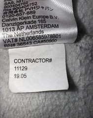 calvin klein pullover hoodie mens XL Gray Logo Designer Sports Comfort Warm