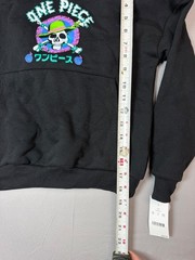 One Piece Men’s Neon Skull Graphic Hoodie Black Size S