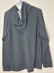 Gaiam Lotus OB Hoodie Mens Medium Charcoal Pullover Stretch Yoga Athletic NWT