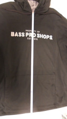 Bass Pro Shops Black Hoodie Men’s 3X 100% Polyester Long Sleeve Kangaroo Pocket