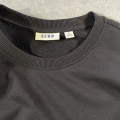 ROWM Sweatshirt Mens Size Large Black Fox Print Minimalist Modern Preppy Luxury