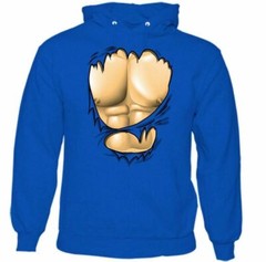 Ripped Muscle Hoodie Gym Training Top Weight Training Bodybuilding MMA weight