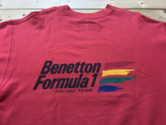 United Colors of Benetton Formula 1 Racing Team Sweatshirt Size M Italy Vintage