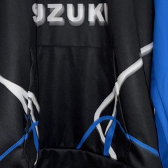 Suzuki GSX-R Men’s L Blue/White/Black Graphic Print Fleece Pullover Hoodie