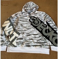 Ecko Unltd Mens White Camo Graphic Hoodie Sweatshirt EG31H642 Large NWT