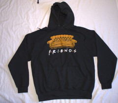 Friends TV Show Hoodie OFFICIAL Pullover Men’s Size XL couch graphic