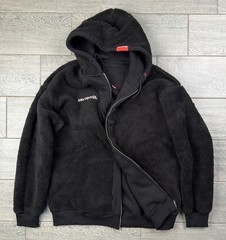 Snap on Dixxon Heavyweight Sherpa Lined Full Zip Hoodie Black NWOT XL