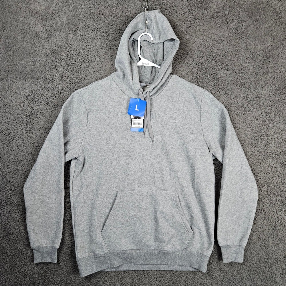 Puma Modern Basics 22 Hoodie Mens Large Gray Heather Pullover Sweatshirt