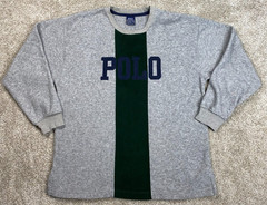 Vintage Polo Ralph Lauren Fleece Sweatshirt Mens M Embroidered Color Block