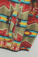 Dravus Men’s S Fleece Snap Neck Colorful All Over Aztec Southwest Print Hoodie