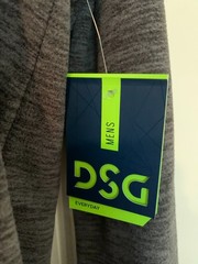 DSG Mens Fleece Hoodie Size XL Performance Stretch Gray NEW with Tags!