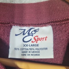 M&C Sport GOLF Sweatshirt Mens XXL Red Pullover Sweater Crewneck Embroidered