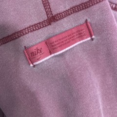Nike Sportswear Mens Burgundy Faded Wash Embroidered Logo Hoodie Large