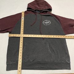 Local Motion Hoodie Sweatshirt Surf Size LARGE Short Sleeve DIY CUT skate