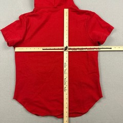 Billionaire Boys Club Hoodie Men Large Red Short Sleeve Curved Hem Pullover L