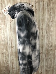 Boohoo Hoodie Mens Small Tie Dye Sweatshirt Gray Pullover Long Sleeve N112