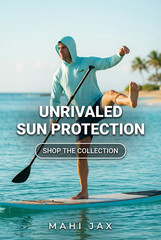 Mahi Jax Long Sleeve Hoodie Shem Creek Collection with 50+SPF sun protection