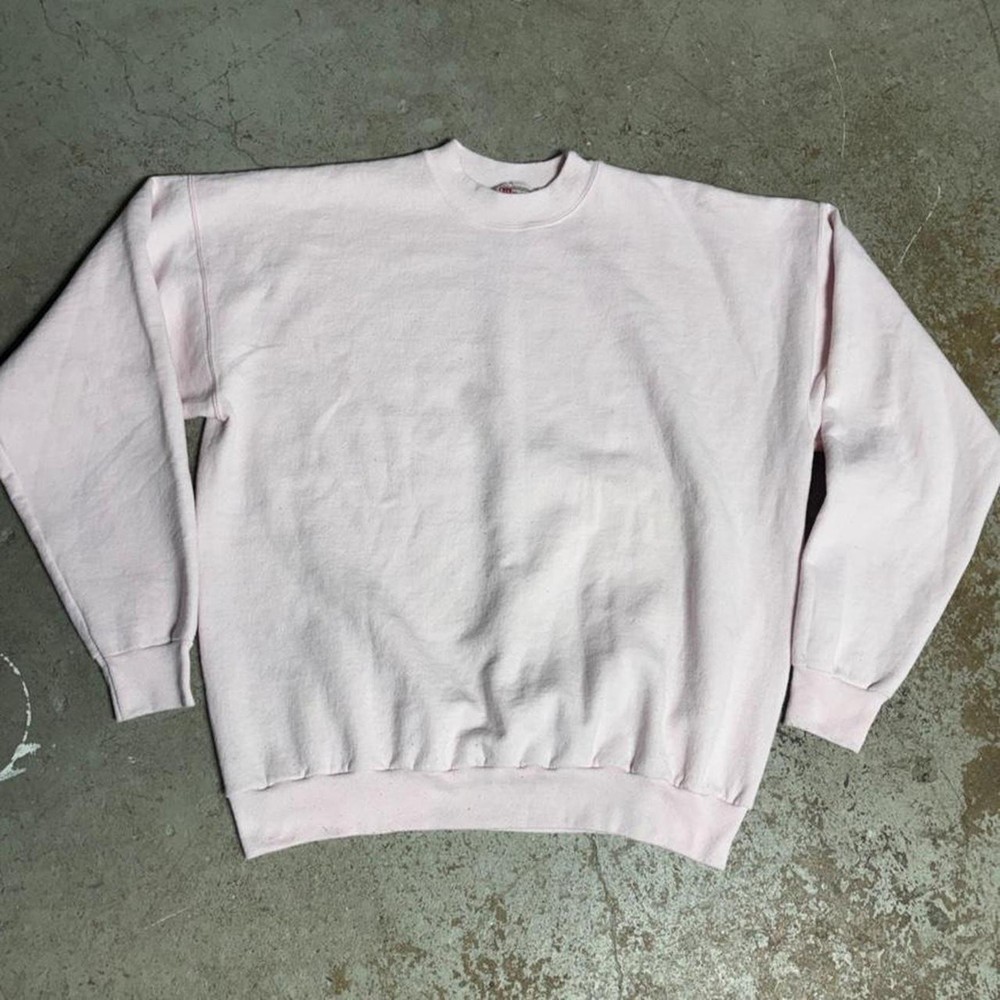 90s hanes white crewneck sweatshirt