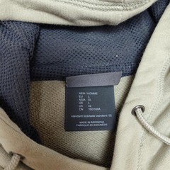 Jack Wolfskin Hoodie Mens Large Beige Pullover Hooded Pockets Lined Graphic