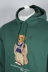 Polo Ralph Lauren Men’s Polo Bear Fleece Hoodie Green Collegiate Bear