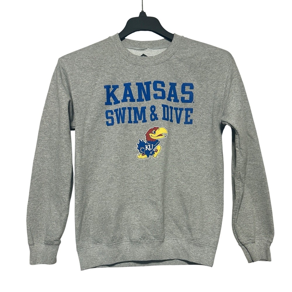 Russell Kansas Jayhawks Swim & Dive Sweatshirt Men S Gray Solid Regular Modern