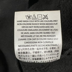 Fear Of God Essentials Hoodie All Jet Black Mens XS Front Logo Pullover