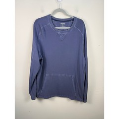 Rhone Heritage Midweight Crewneck Sweatshirt Blue XL 100759 Raglan Pullover Mens