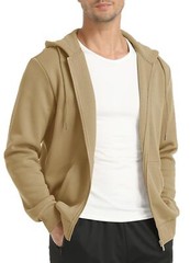 Men’s Sweat Jacket Full Zip Hoodies Spring Casual Lightweight Warm Sweatshirts