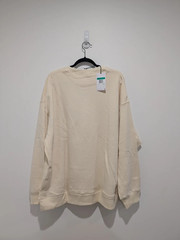 Nike Wool Classics Crew Sweatshirt Beige FV4883-901 Oversized Unisex Size XXS