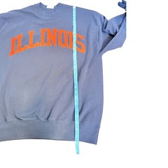 Vintage 90s Illinois Felt Letter Fighting Illini Sweatshirt Taylor XL