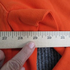 Duluth Trading Co. Sweatshirt Mens 2XLT Orange Pullover 1/4 Zip Pockets Fleece