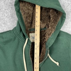 Old Navy Hoodie Mens Medium Green Sherpa Lined Full Zip Heavyweight Jacket