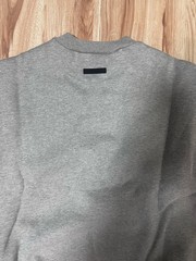 Fear of God ESSENTIALS Dark Heather Oatmeal Fleece Crew Neck Sweatshirt Size M
