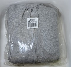 Hanes Ecosmart Men’s Fleece Full Zip Hoodie Light Steel Gray NEW