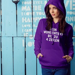 Personalised Custom Text Hoodie – Hooded Sweatshirt Unisex Mens Womens, Gesc